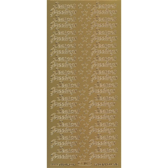 Sticker Starform 310 - Seasons Greetings - Gold