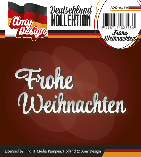 Amy Design Text Schablonen - Frohe Weihnachten ADD10060