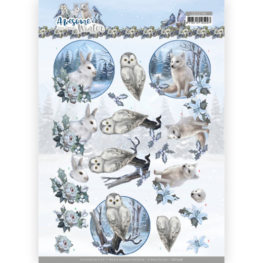 3D Bogen Amy Design - Winter Animals CD11736