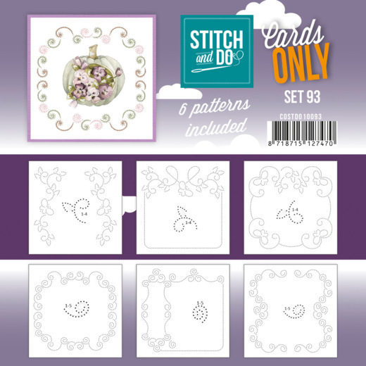 Cards only Stitch 93 - 6 vorgeprickelt Auflegekarten