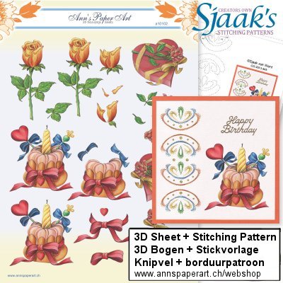 Sjaak's Stickvorlage CO-2013-445 & 3D Bogen APA a10102