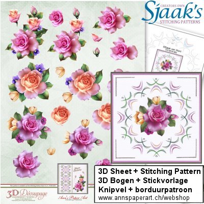 Sjaak's Stickvorlage CO-2016-003 & 3D Bogen APA3D010