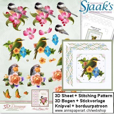 Sjaak's Stickvorlage CO-2016-004 & 3D Bogen APA3D012
