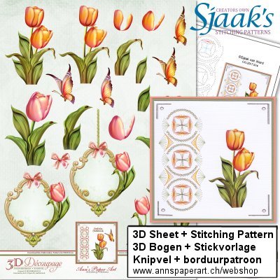 Sjaak's Stickvorlage CO-2017-014 & 3D Bogen APA3D006