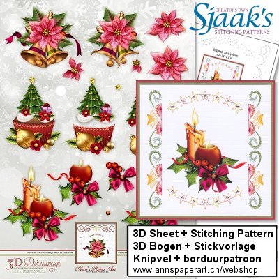 Sjaak's Stickvorlage CO-2017-018 & 3D Bogen APA3D003