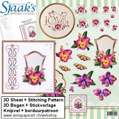 Sjaak's Stickvorlage CO-2017-022 & 3D Bogen APA3D016