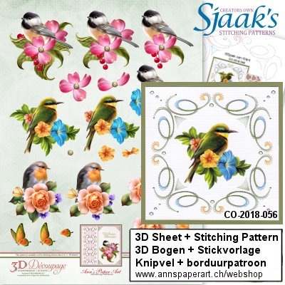Sjaak's Stickvorlage CO-2018-056 & 3D Bogen APA3D012