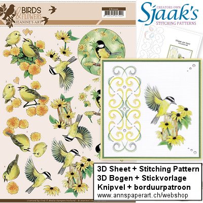 Sjaak's Stickvorlage CO-2019-106 & 3D Bogen CD11220