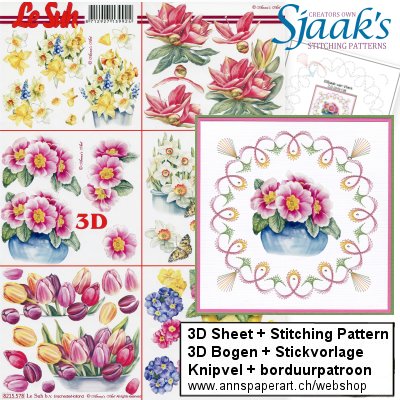 Sjaak's Stickvorlage CO-2019-108 & 3D Bogen 8215.578