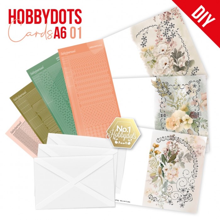 Dot and Do Vorbedruckte Karten Sets-1 - A6 - Wedding Flowers