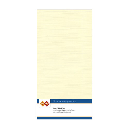 Linnen Karton 02 Creme (5 Bogen 13.5 x 27cm) Linnen Karton 02 Creme (5 Bogen 13.5 x 27cm)