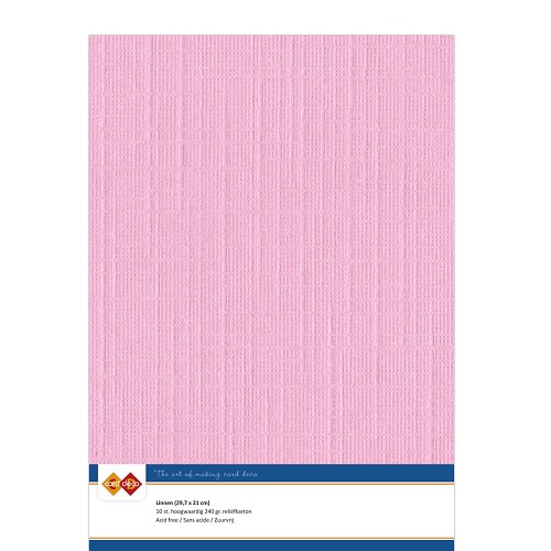 Linnen Karton - A4 - 16 Pink (5x A4 Bogen)
