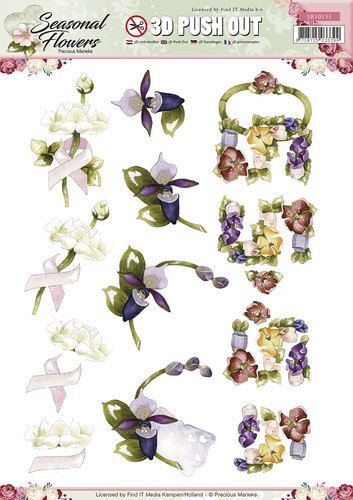 Stanzbogen Precious Marieke Seasonal Flowers SB10135