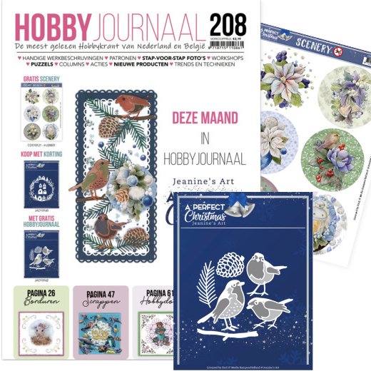 Hobbyjournaal 208 - SET Die-cut Sheet + Cutting Die JAD10162