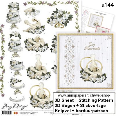 a144 Stickvorlage & 3D Bogen CD10594