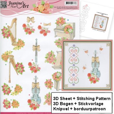 a263_yb2008 Stitching pattern & 3D Sheet Jeanine's Art CD10597