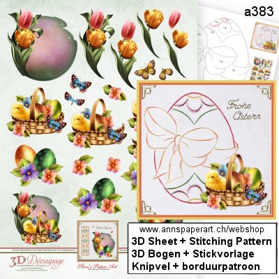 a383 Stickvorlage & 3D Bogen APA3D022