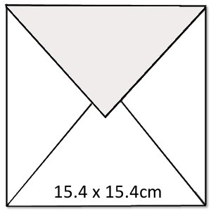 Umschlag Weiss 15.4 cm x 15.4cm 10stk Umschlag Weiss 15.4 cm x 15.4cm 10stk