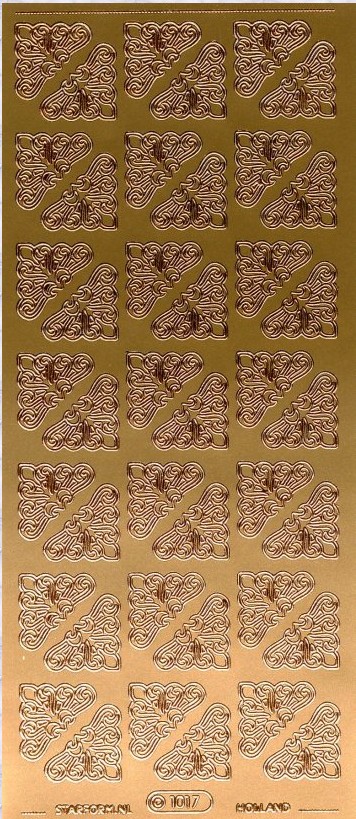 Stickers Starform 1017 - Ecken - Bronze