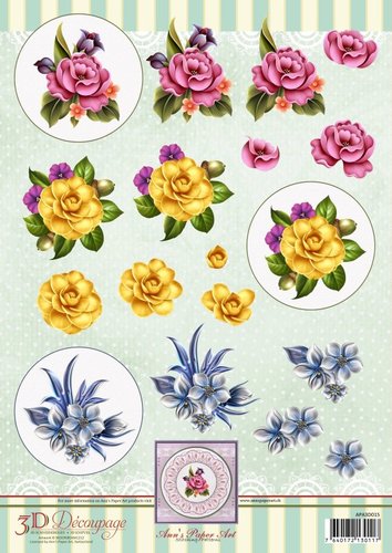 3D Bogen Ann's Paper Art Flower Circles APA3D015 - zum Schließen ins Bild klicken