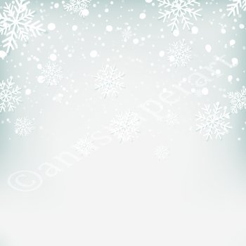 Bedruckte Hintergrund - Schneehintergrund auf Grün BG-002