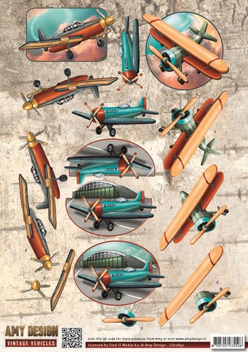 3D Bogen Amy Design - Vintage Vehicles - Planes CD10847