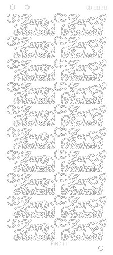 Sticker CD3028Z - Zur Hochzeit Platinum - Silber