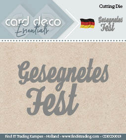 Text Cutting Dies - Gesegnetes Fest CDECD0019