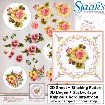Sjaak's Stickvorlage CO-2018-077 & 3D Bogen APA3D024
