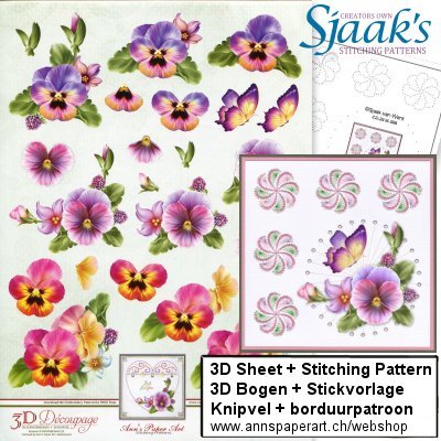 Sjaak's Stickvorlage CO-2016-008 & 3D Bogen APA3D007