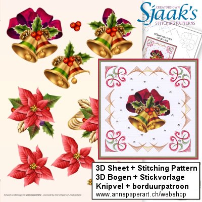 Sjaak's Stickvorlage CO-2017-026 & 3D Bogen 3DCE13008