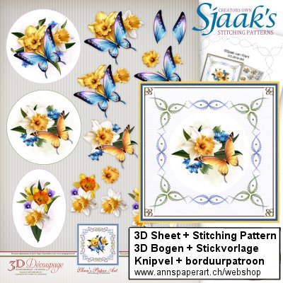 Sjaak's Stickvorlage CO-2018-052 & 3D Bogen APA3D023