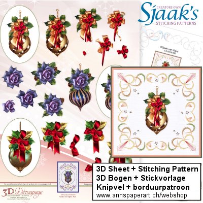 Sjaak's Stickvorlage CO-2018-080 & 3D Bogen APA3D028