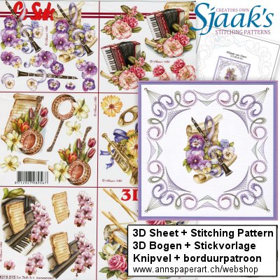 Sjaak's Stickvorlage CO-2019-101 & 3D Bogen 8215.515