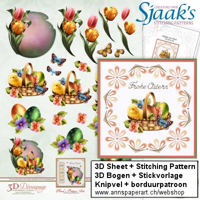 Sjaak's Stickvorlage CO-2019-102 & 3D Bogen APA3D022
