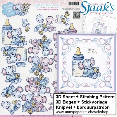 Sjaak's Stickvorlage CO-2019-104 & 3D Bogen CD10460