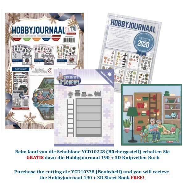 Hobbyjournaal 190 SET - 3D Sheet Book + Cutting Die