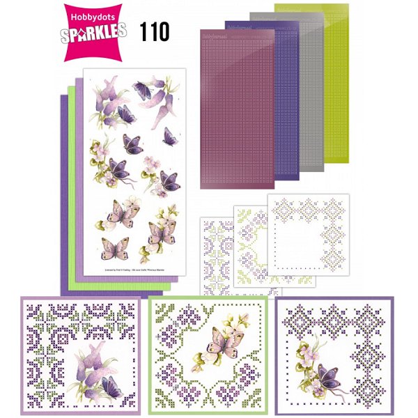 Sparkles 110 - Butterflies in Purple