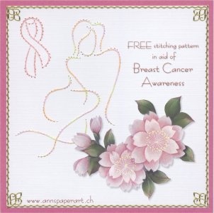 a022 Pink Ribbon Free stitching pattern