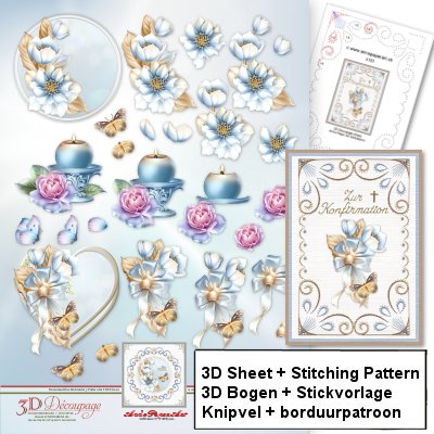 a123-A6 Stickvorlage & 3D Bogen Ann's Paper Art APA3D013
