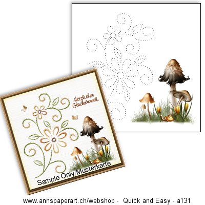 a131 Quick and Easy Card ONLY (Instructions not included)