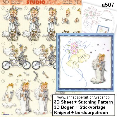 a507 Stickvorlage & 3D Bogen Studiolight STSL345