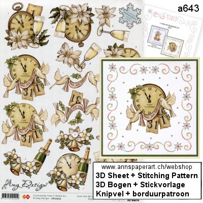 a643 Stickvorlage & 3D Bogen Amy Design CD10303