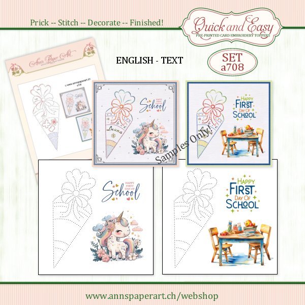 a708 Quick and Easy SET (2 Karten) - ENGLISH